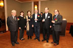 Exchange of greetings, recipients, their wives and President of the Foundation