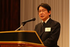 Congratulatory speech by Dr. Masanori Koshiba